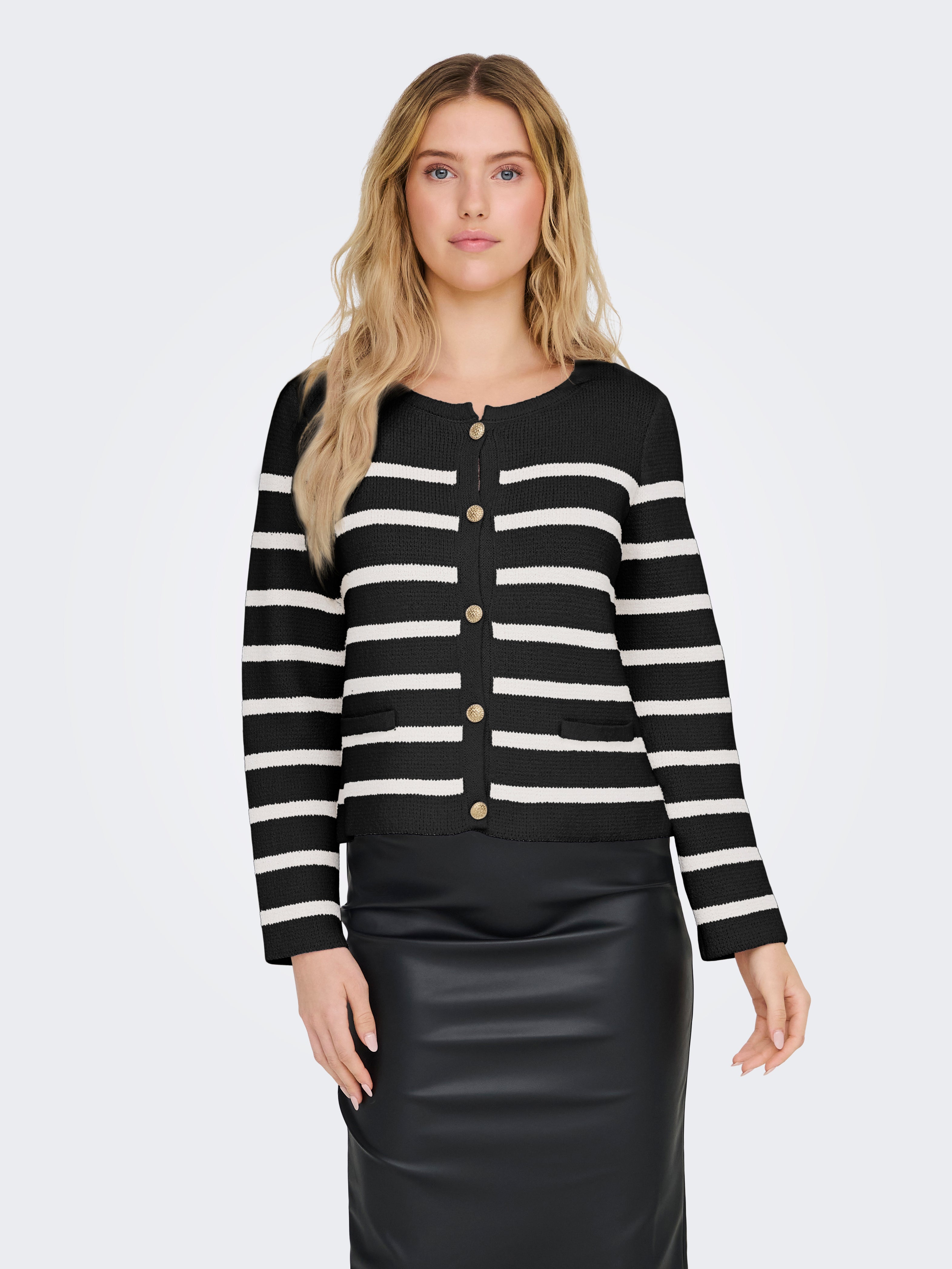 ONLLAURA Strickjacke Black
