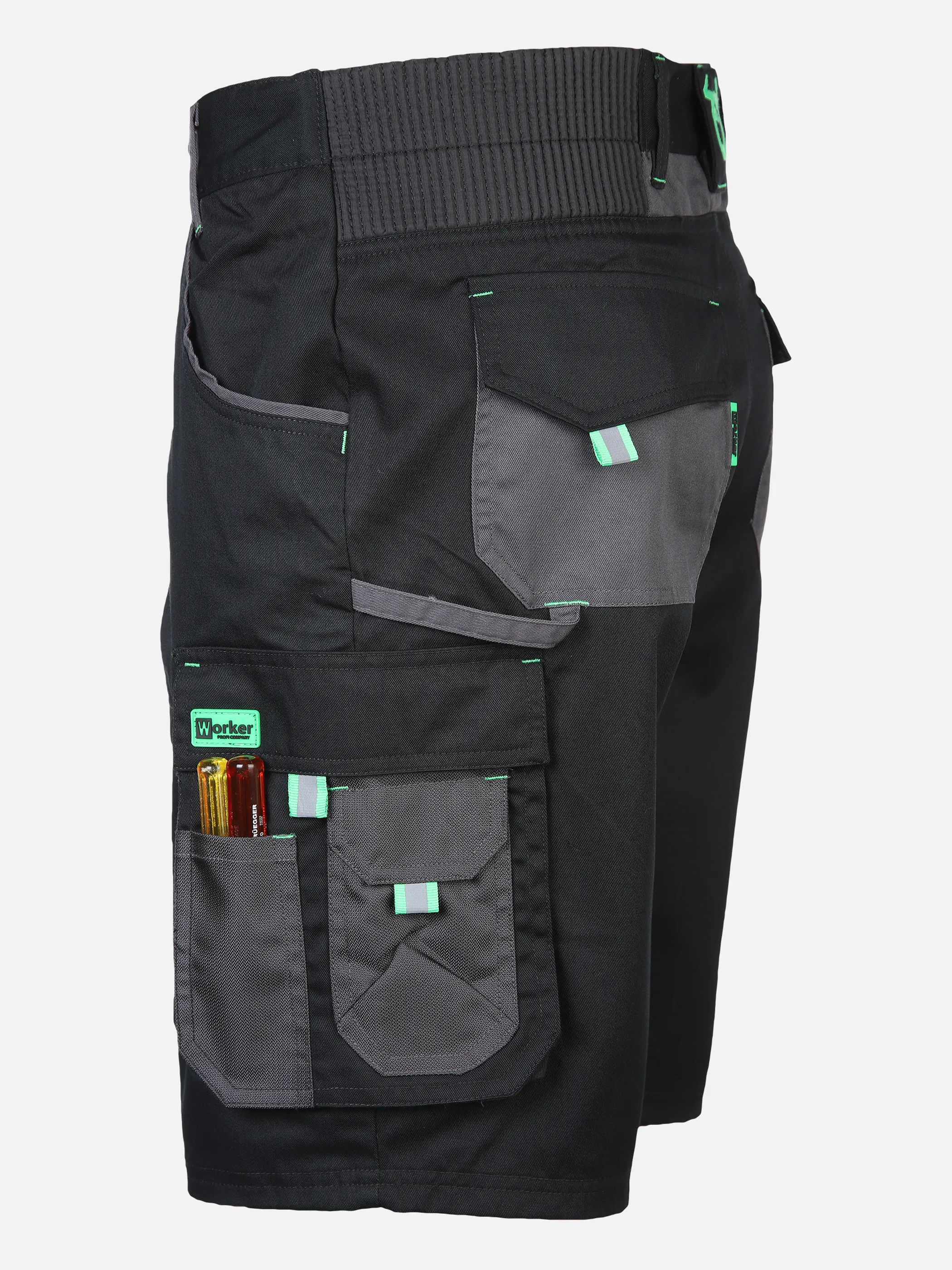 Herren Arbeitsshorts mit Neondetails