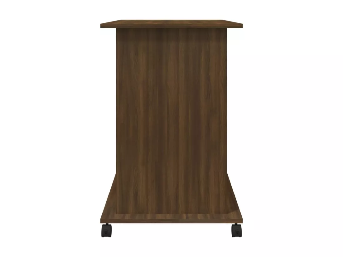 Bureau d'ordinateur Chêne marron 80x50x75 cm Bois d'ingénierie