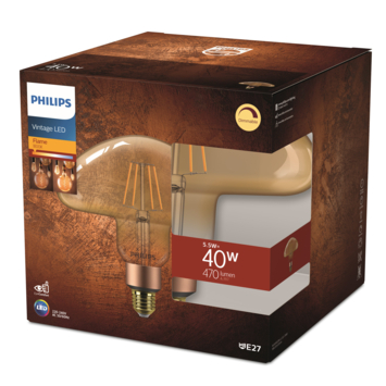 Philips LED Giant Mushroom E27 30W filament goud dimbaar