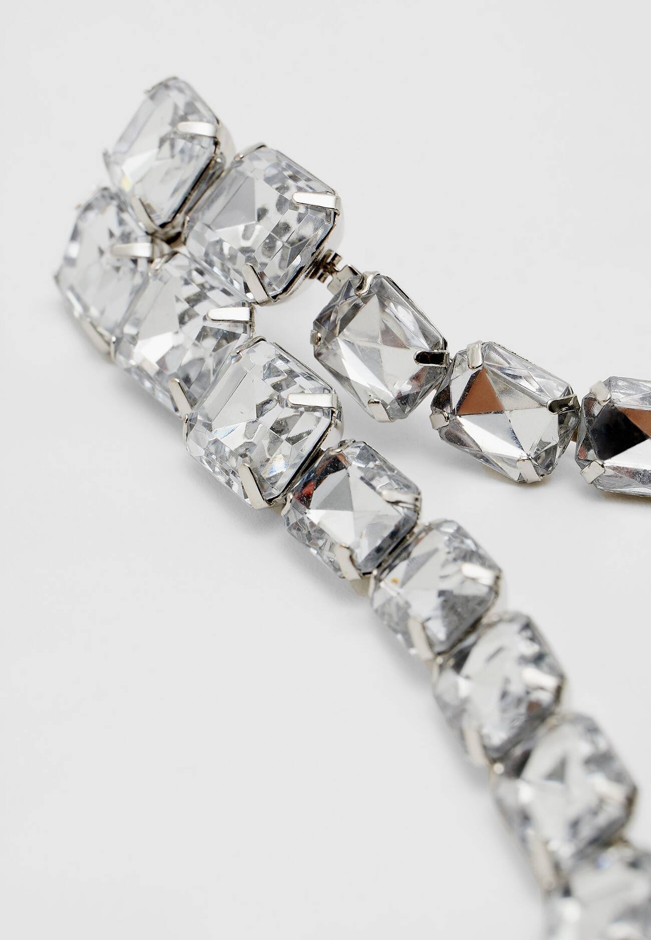 Brincos de strass ombré
