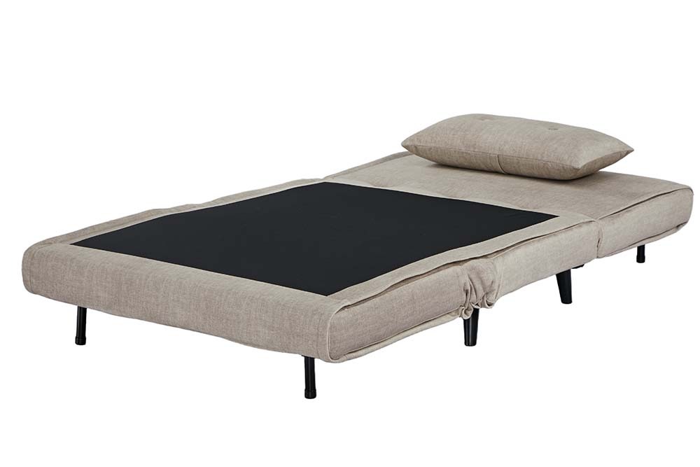 Schlafsessel SMART MULTIFUNCTION 100cm champagner Vogue Velours Samt Bettfunktion
