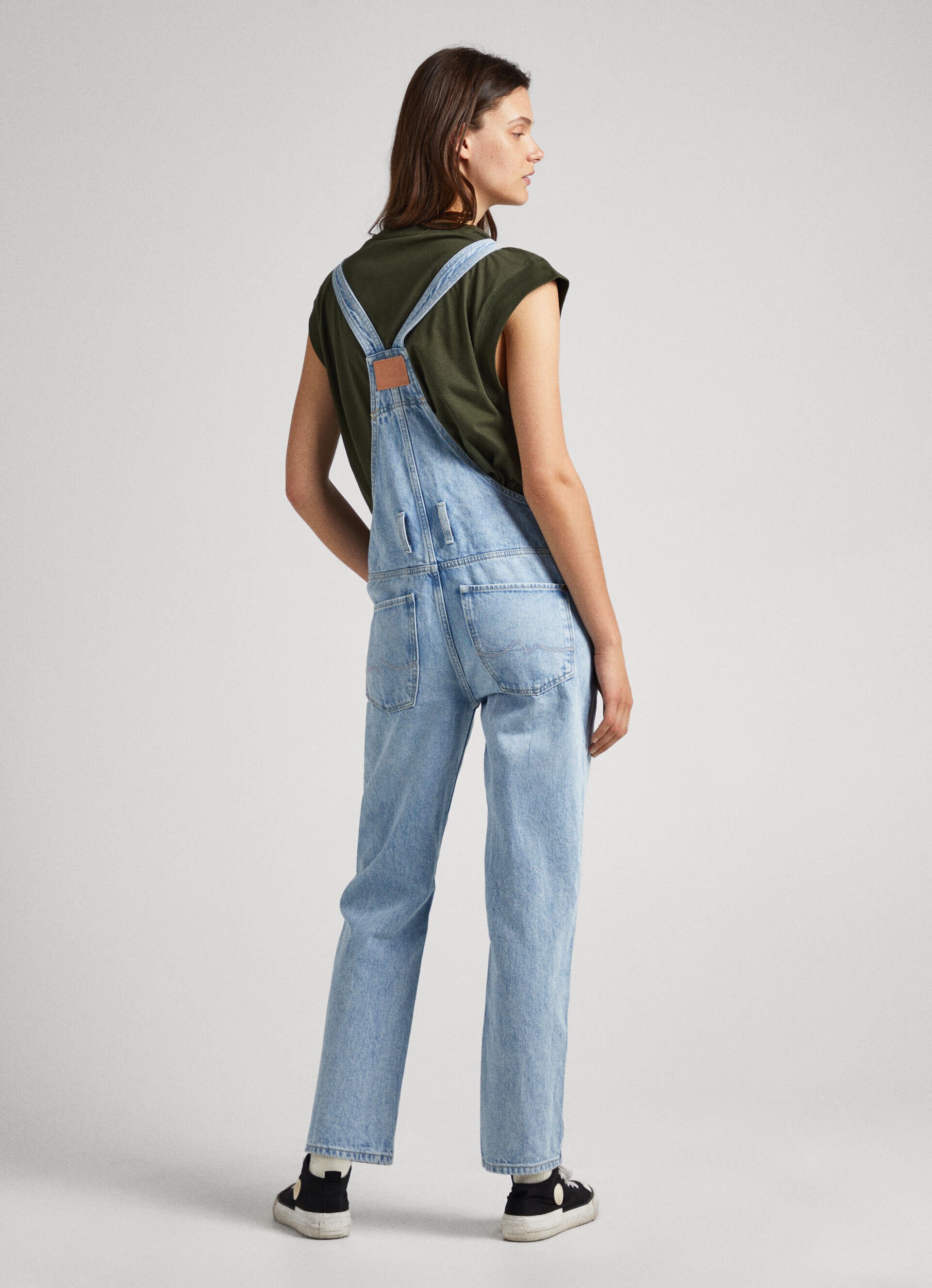 MACACÃO JEANS COM ALÇAS - jeans