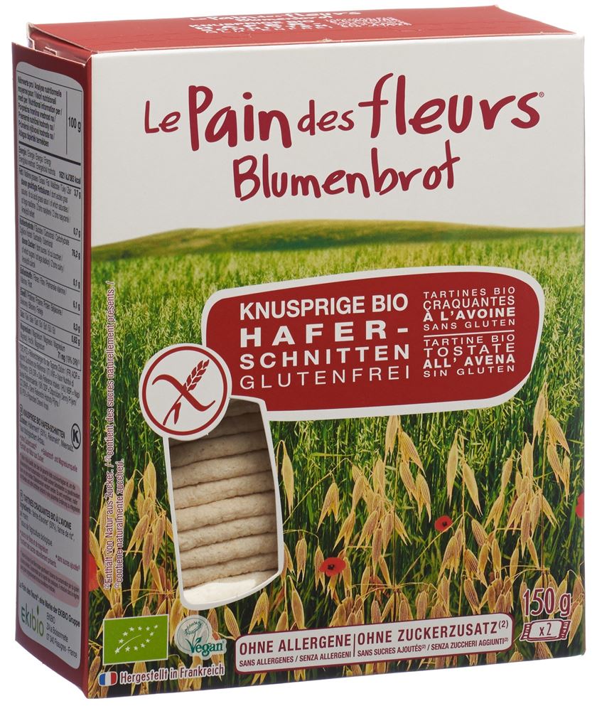 LE PAIN DES FLEURS Knusprige Schnitten Hafer 150 g