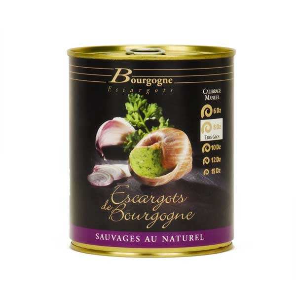 Escargots de Bourgogne en conserve très gros