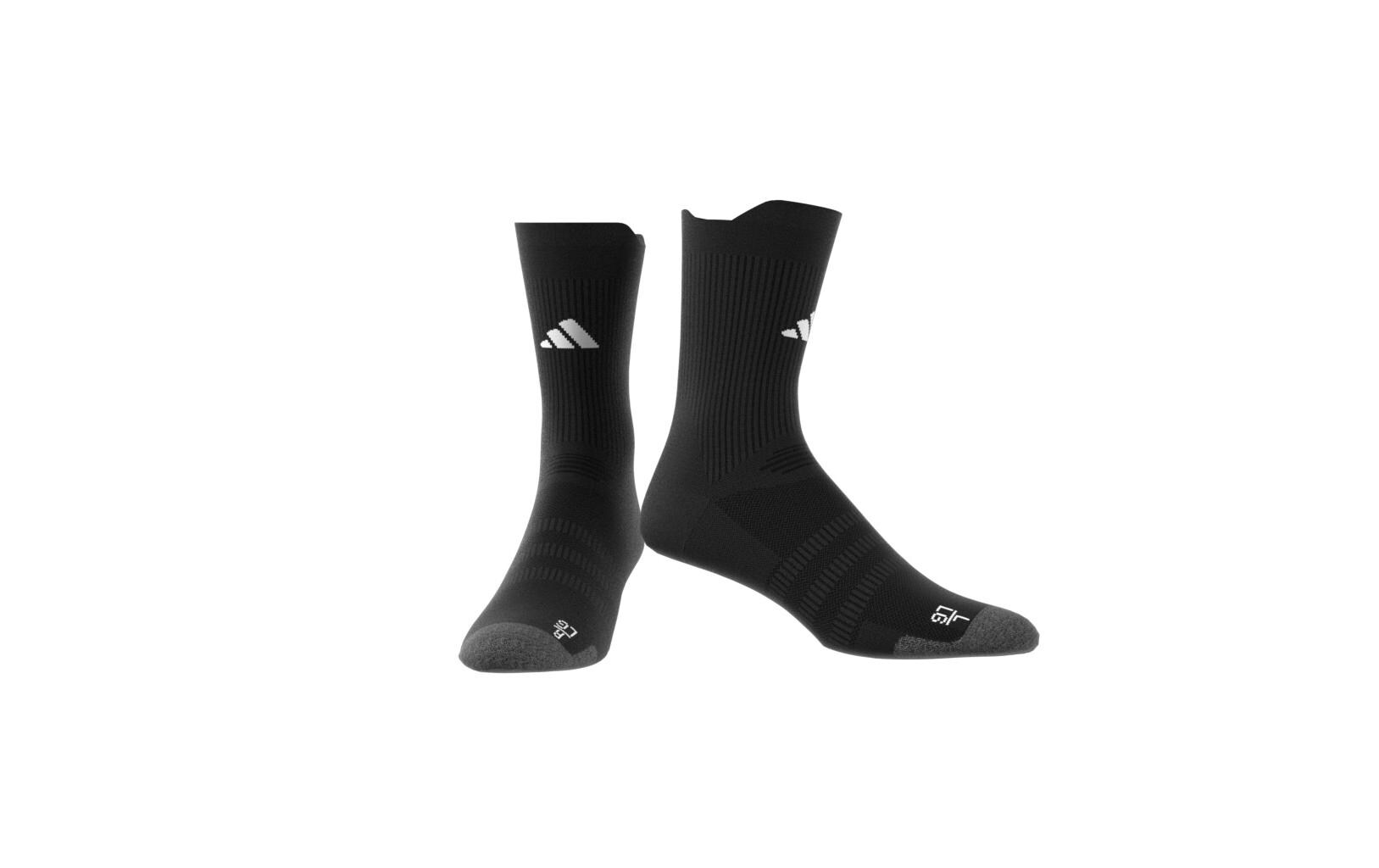 Socken Football Performance Light Crew Schwarz, 37 - 39Fussballsocken