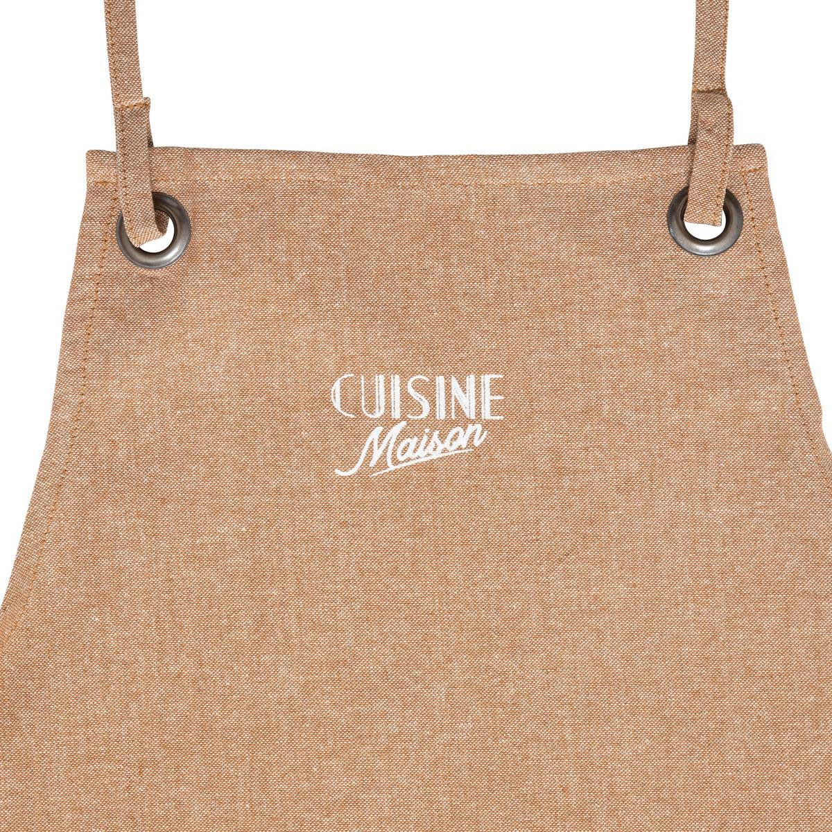 Tablier en coton 60x80cm rose terracotta