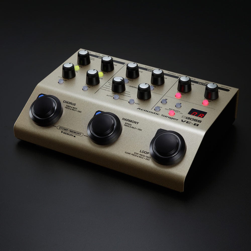 Boss VE-8 Acoustic Singer effectpedaal voor zingende gitarist