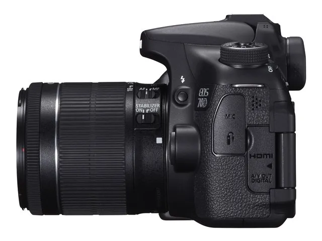 Canon EOS 70D - Digitalkamera - SLR - 20.2 MP - APS-C - 1080p - 3x optisk zoom EF-S 18-55 mm IS STM objektiv - Wireless LAN
