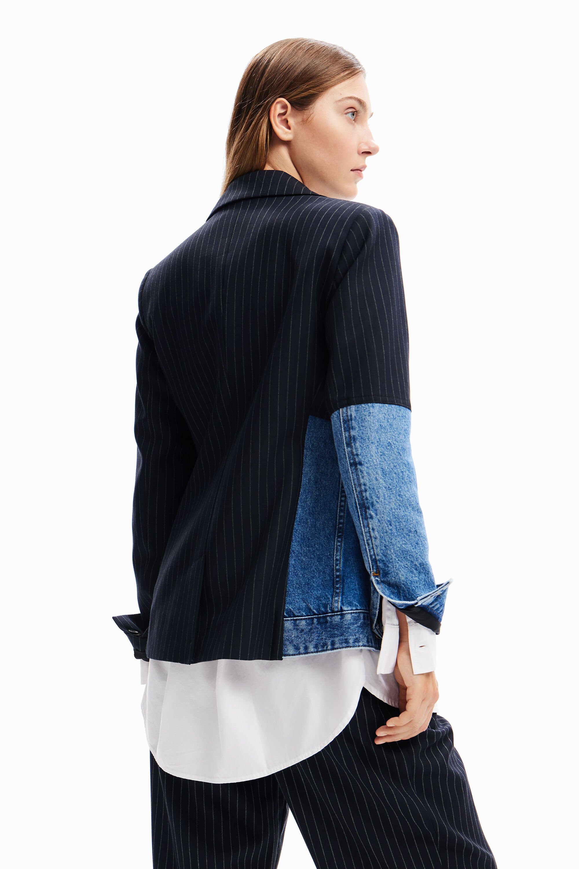 Blazer hybride denim