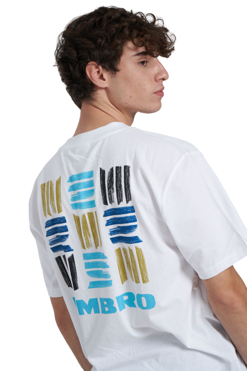 Camiseta gráfica Umbro Archive branca