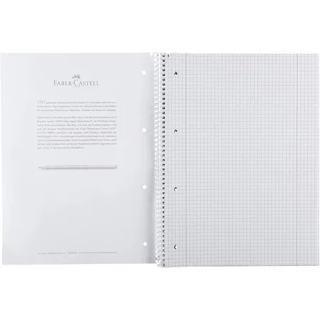 Faber-Castell Collegeblock DIN A4, 80 Blatt / 90g/m², FSC-Mix zertifiziert, feines holzfreies Schreibpapier