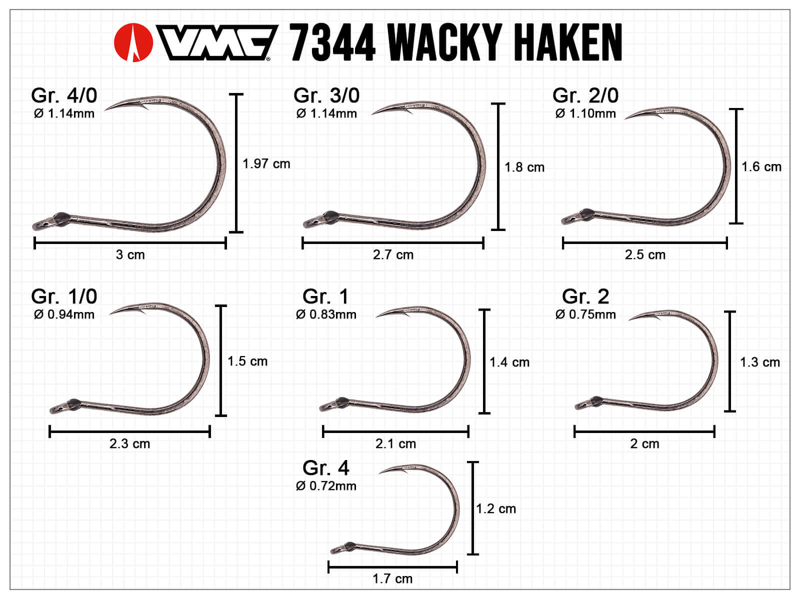 VMC Wacky Haken - Gr. 2