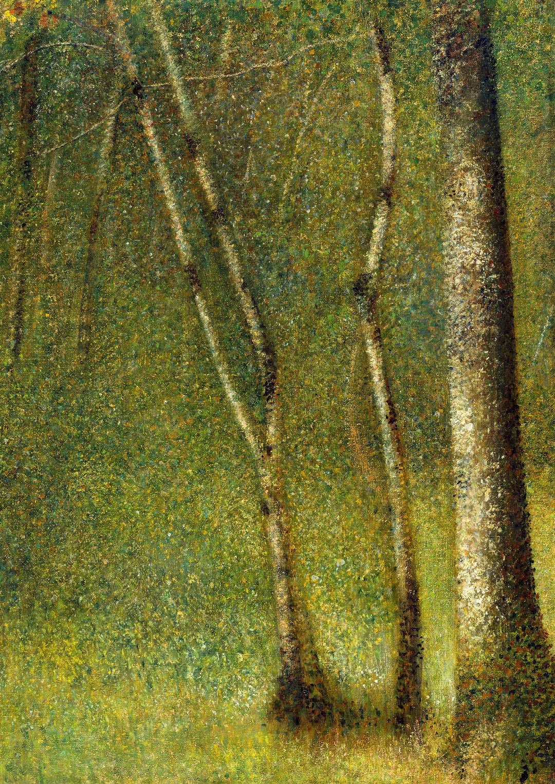 Der Wald bei Pontaubert von Georges Seurat