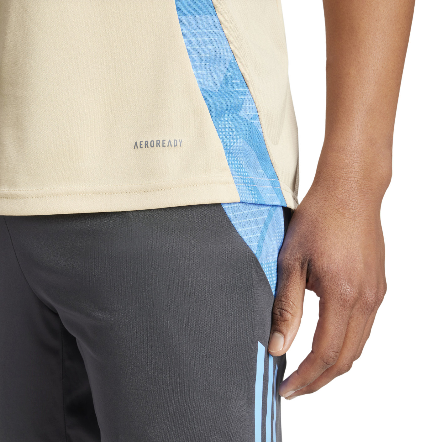 Adidas Argentinië Trainingsshirt 2024-2026 Beige Lichtblauw Donkergrijs