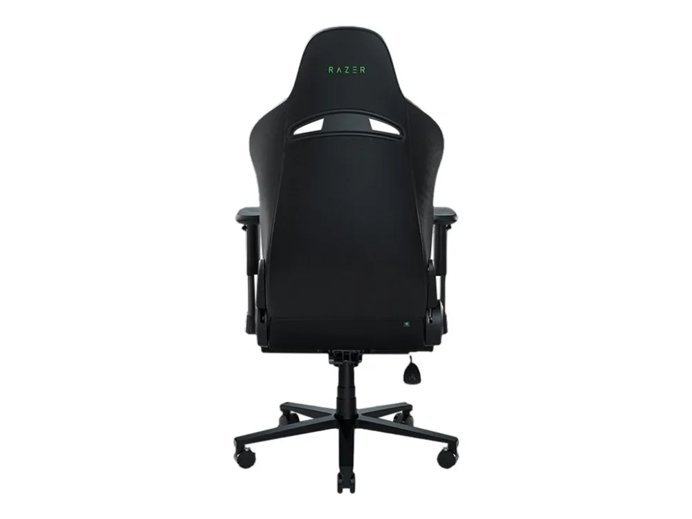 Razer Iskur X - Stol - armstøtter - T-formet - syntetisk læder, stål, elastomerisk polyuretan (EPU) - sort/grøn