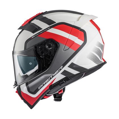 Casque Premier DEVIL FZ2BM - Blanc / Rouge