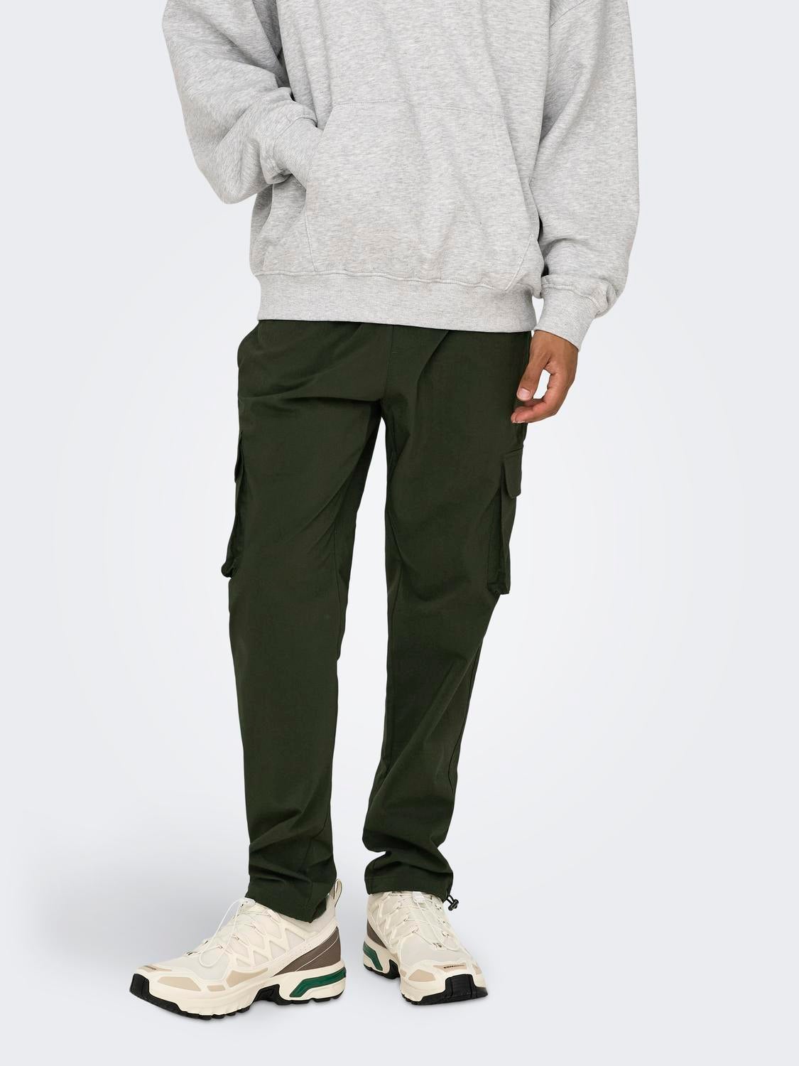 ONSCOMMON Slim Fit Cargo-Hose Rosin