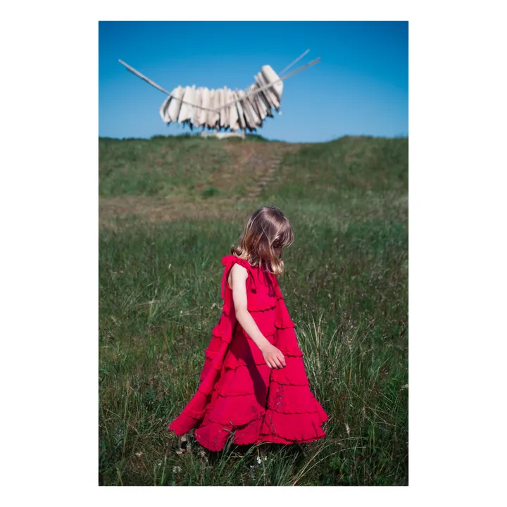 Daily Brat Robe à Volants | Rouge