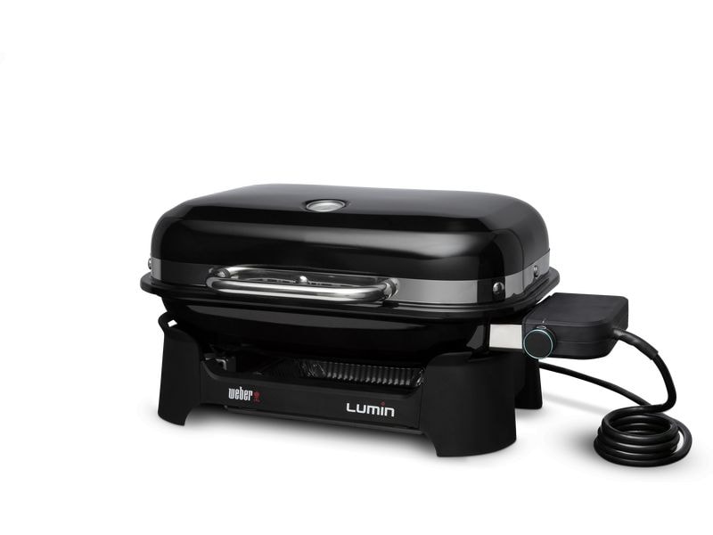 Weber Elektrogrill Lumin Compact, Schwarz Mobiler Elektrogrill