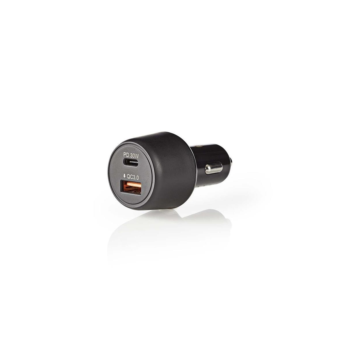 Billader | 3,0 A | USB (QC 3.0) / USB-C | Power Delivery 30 W | Sort