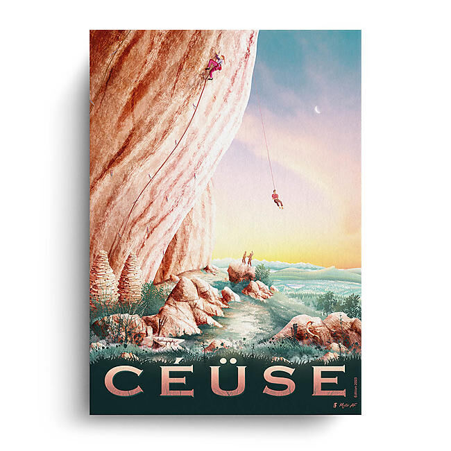 CEUSE AFFICHE A4 VINTAGE
