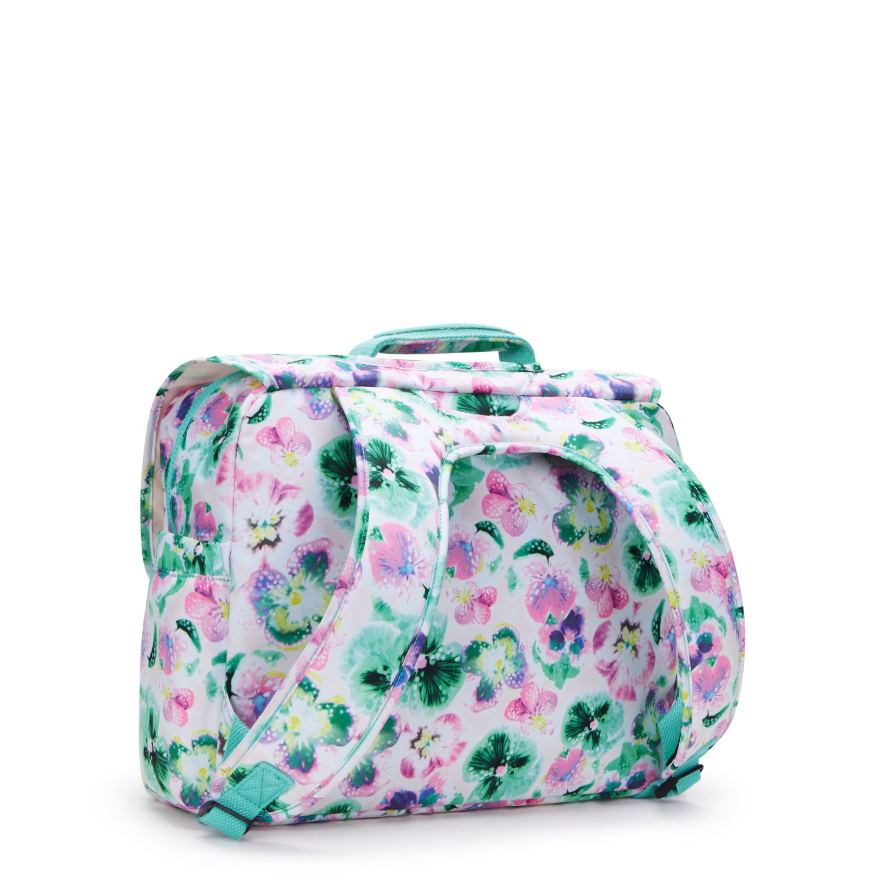 CODIE M  Cartable de taille moyenne avec bretelles rembourrées ajustables - Aqua Blossom