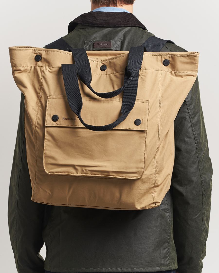 Barbour Lifestyle Transport 3-Way Tote/Backpack Golden Khaki