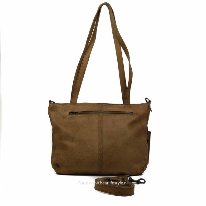 Bear Design Callisto Pelle Hand/ Schoudertas Lola Taupe CP1683
