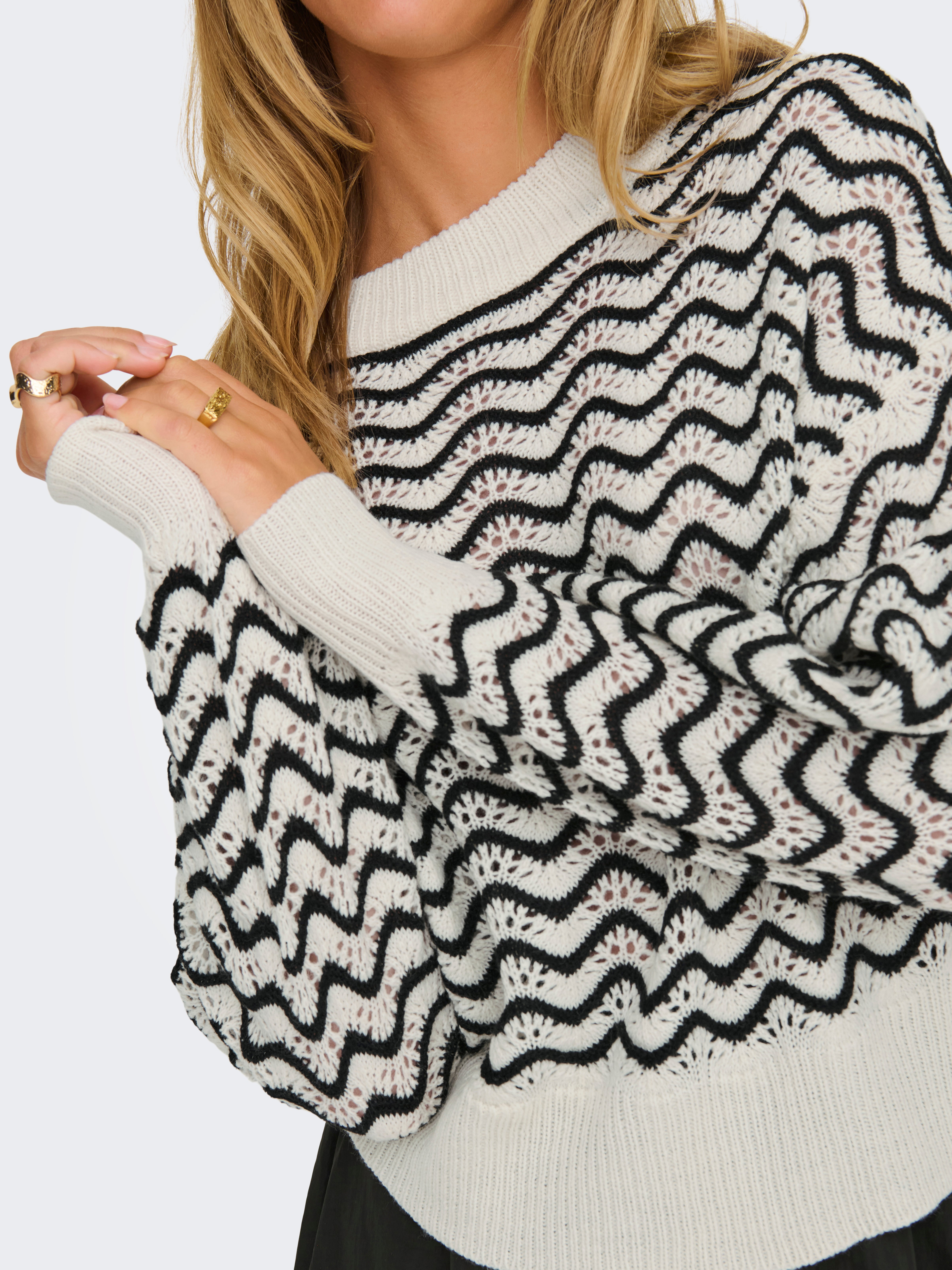JDYRITA Strickpullover Whitecap Gray
