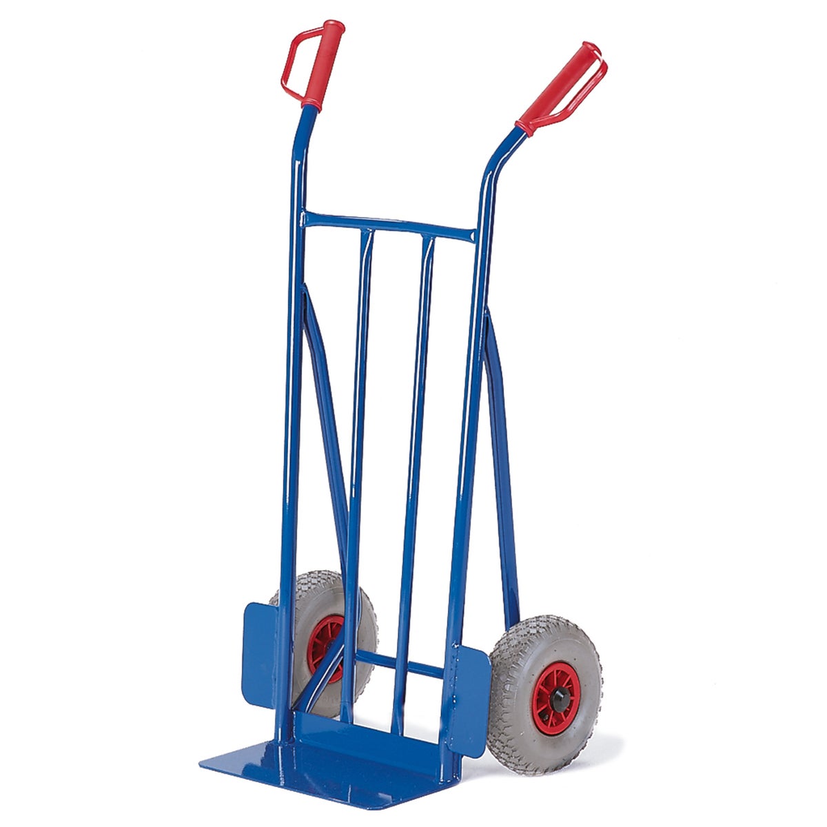 Rolwagen steekwagen -960- met buisvormige achterwand, schepbreedte 400mm, massief rubber