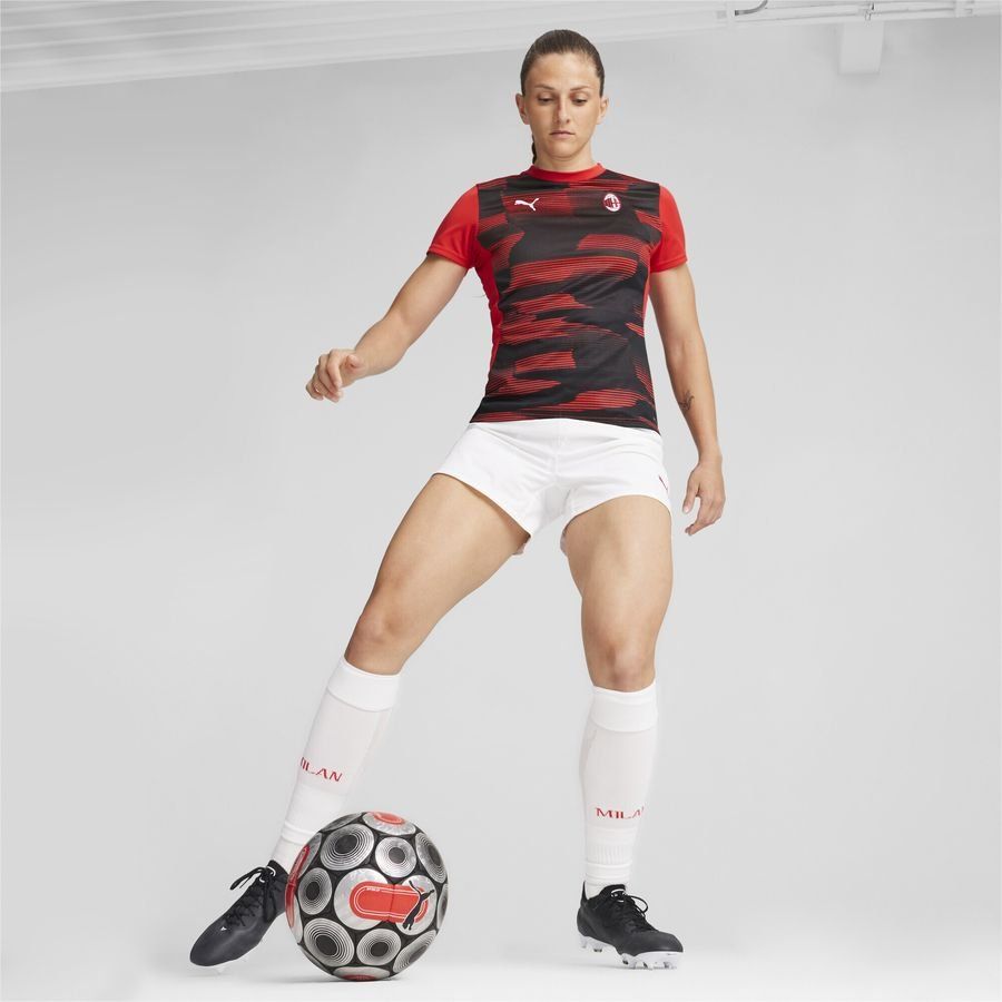 Puma Maillot d'avant-match à manches courtes AC Milan Femme