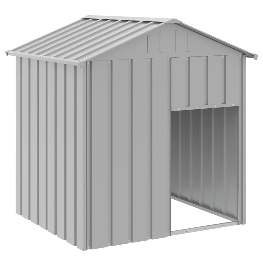 Niche pour chien avec toit gris clair 117x103x123 cm