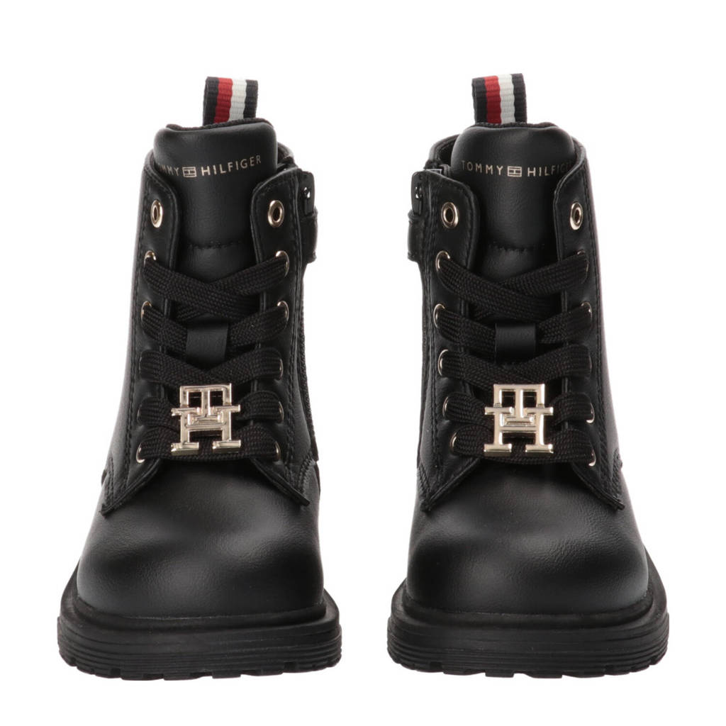 Tommy Hilfiger veterboots zwart