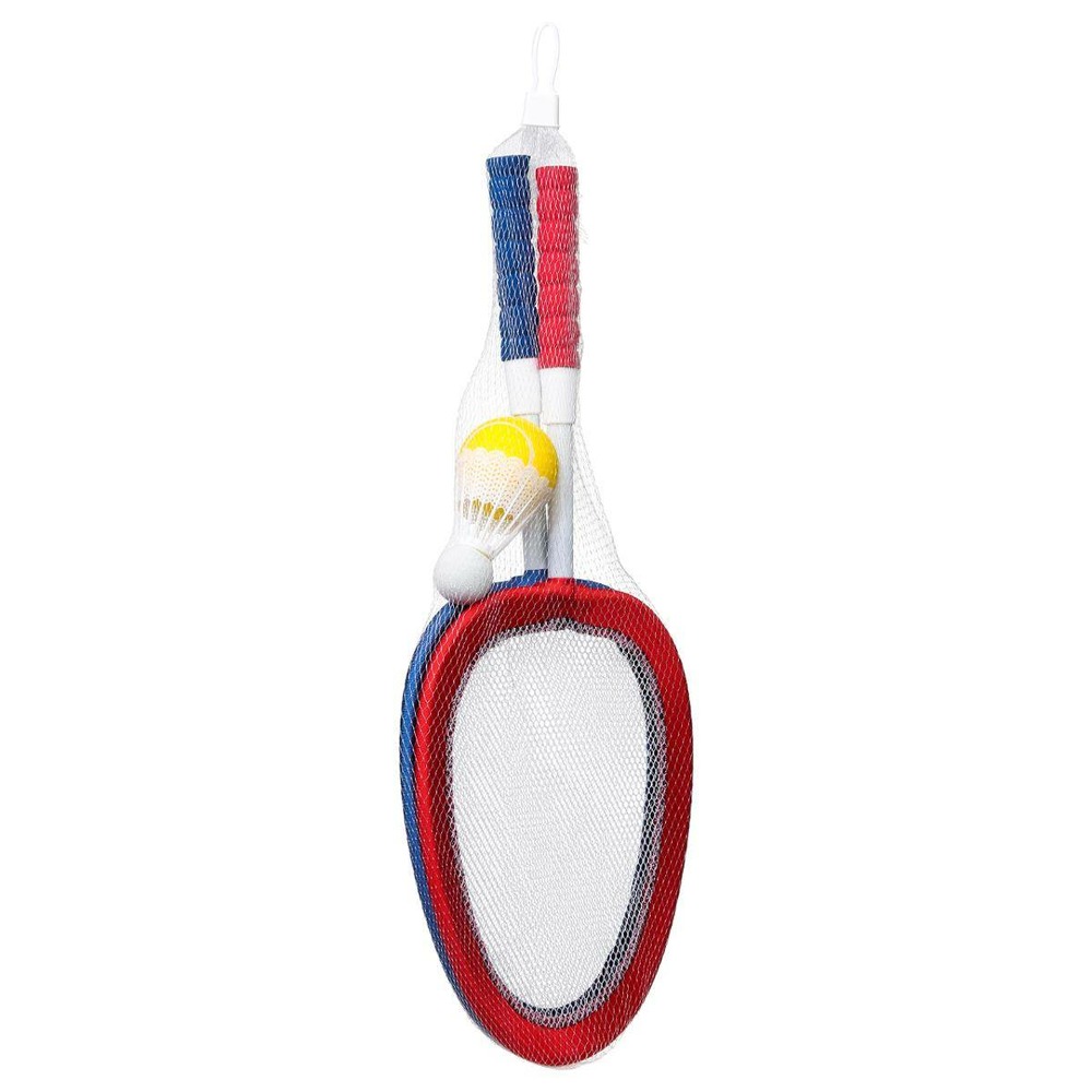 Lot de 2 raquettes souples + balle + volant