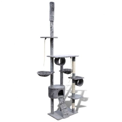 Arranhador XL para gatos com postes, cinza