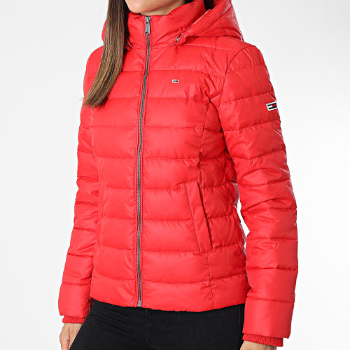 Doudoune Capuche Femme Basic 3741 Rouge