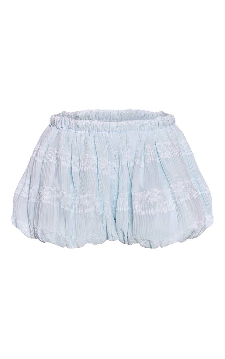 Bleu Layette Ensemble Court Coordonné À Fronces Et Jupe Bouffante