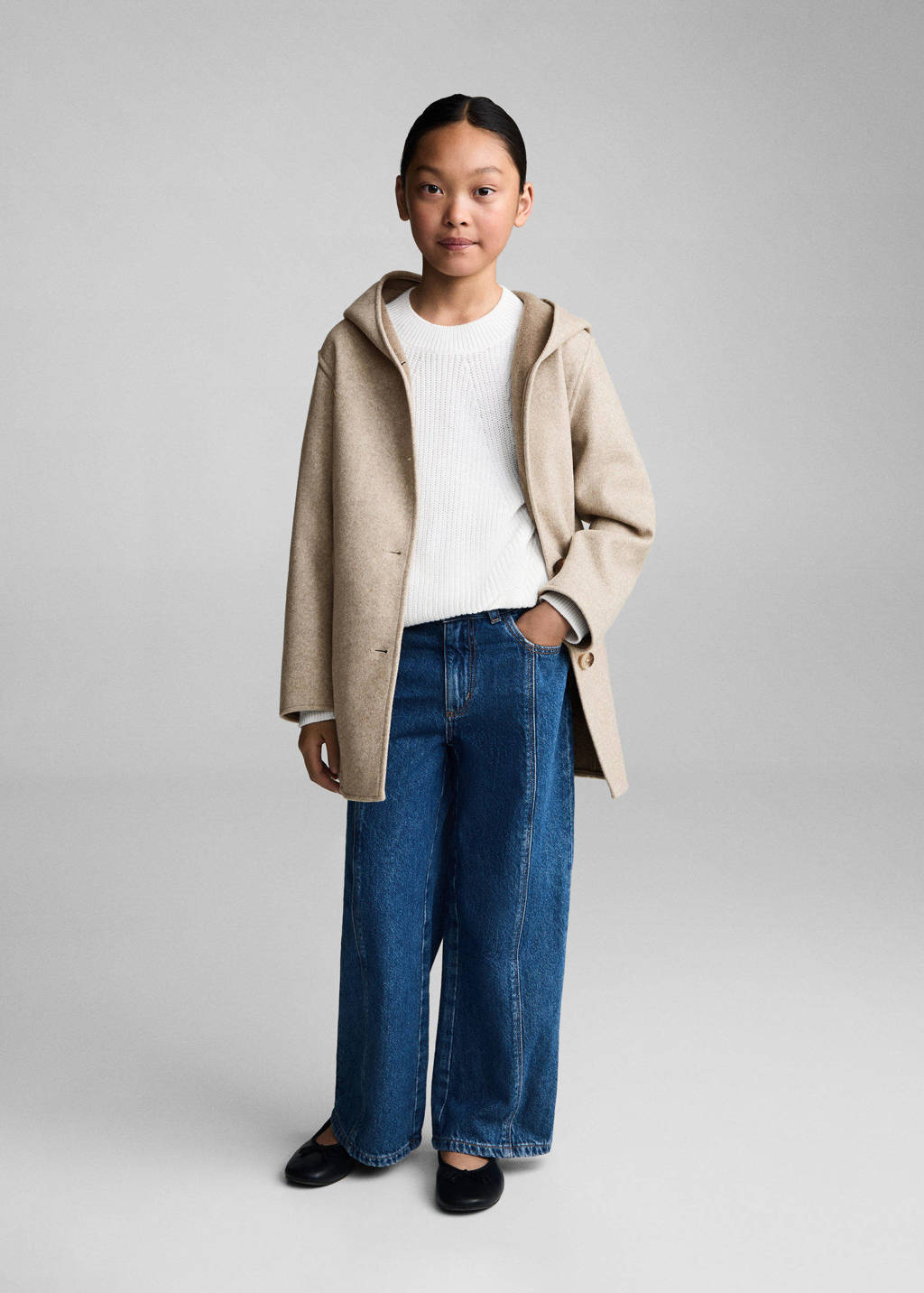 Mango Kids manteljas beige