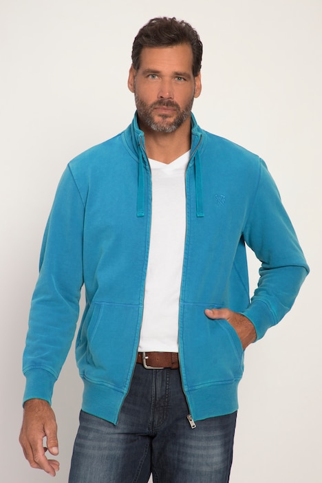 Sweatjacke, Vintage Look, Kängurutasche
