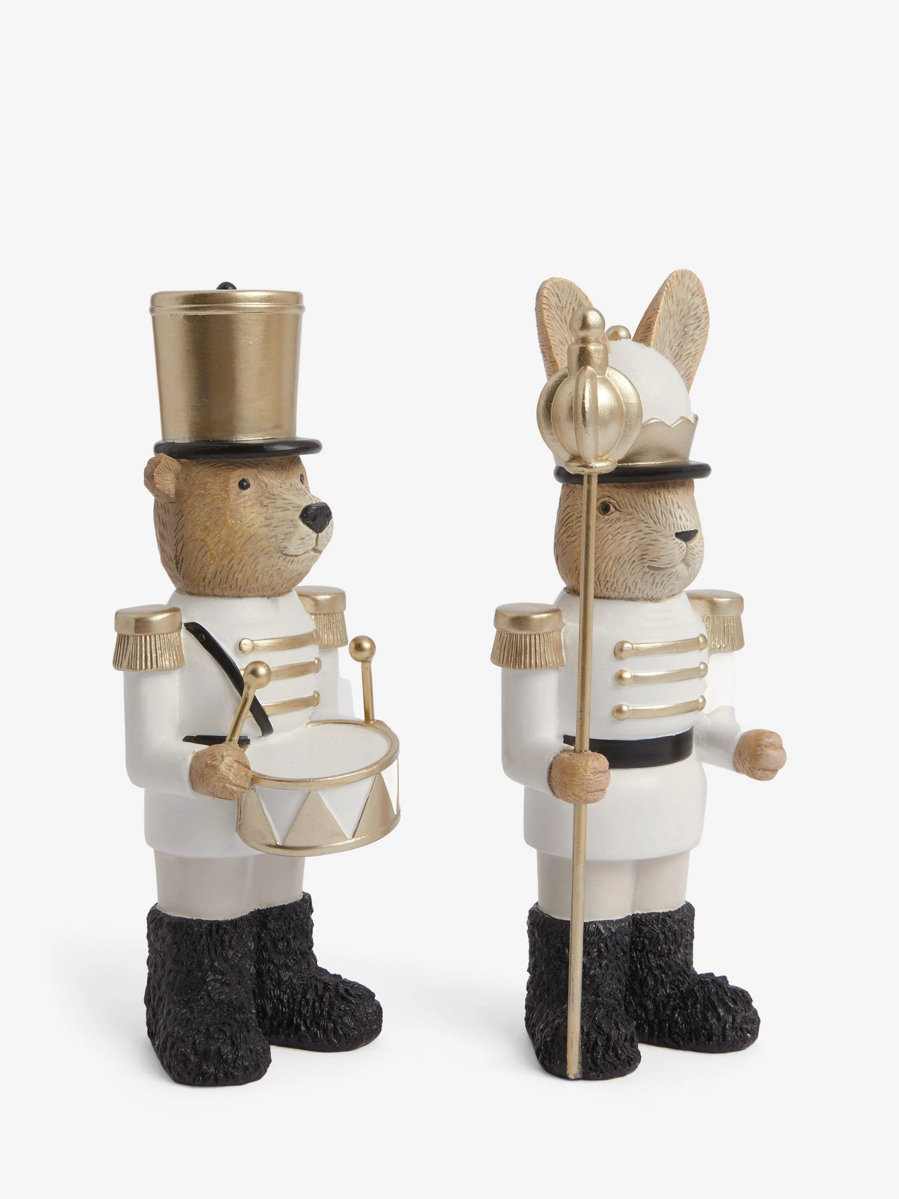 Set van 2 Rosie en Bertie Notenkraker Kerstmis Ornamenten