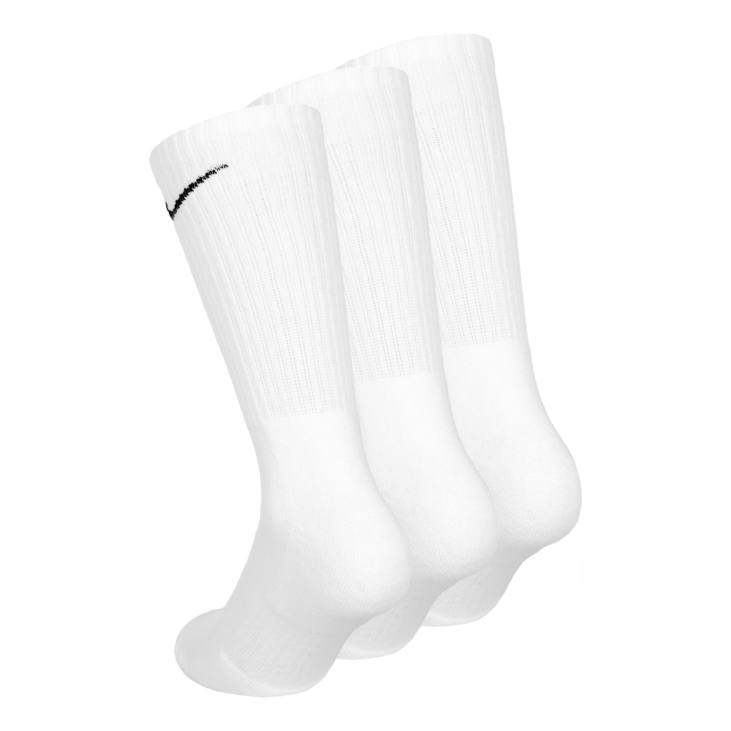 Nike Everyday Cush Crew Chaussettes De Sport Pack De 3 - Blanc , Noir