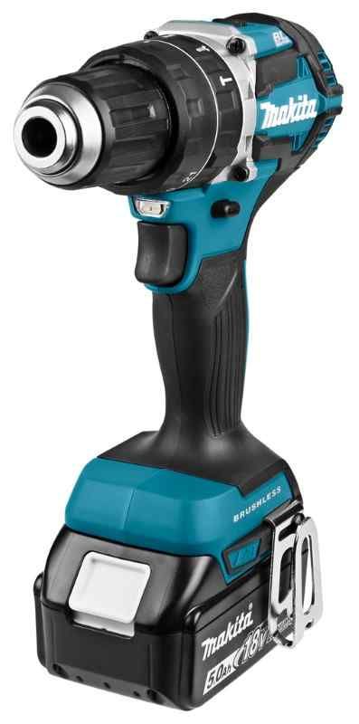Makita DHP484RTJ 18V Li-ion accu klopboor-/schroefmachine set (2x5.0 Ah) accu in Mbox - koolborstelloos