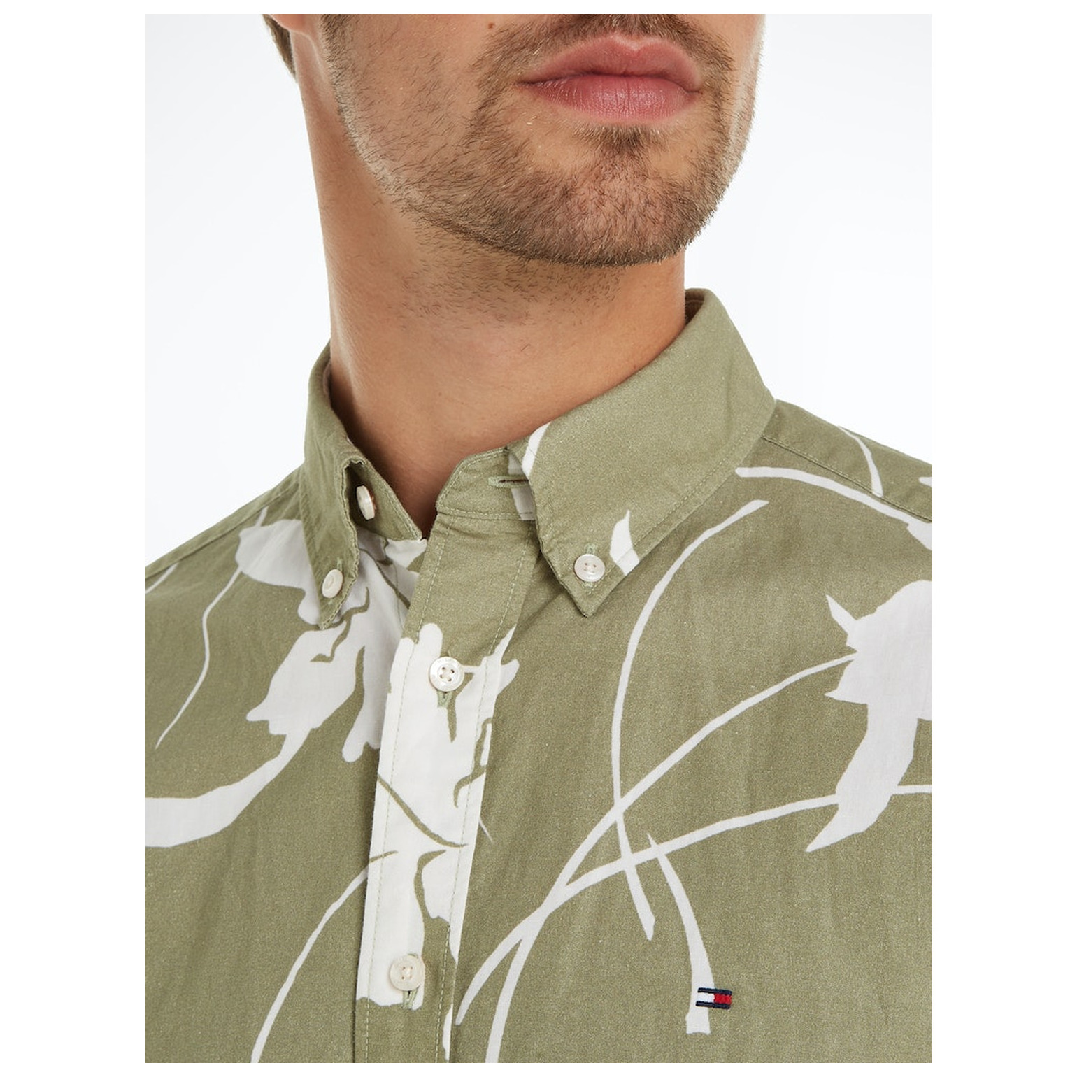 Tommy Hilfiger LARGE TROPICAL PRT SHIRT S/S