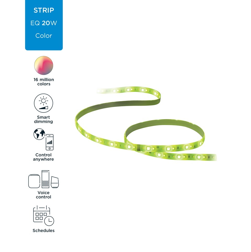 WiZ - 2M LED Strip StarterKit - Wi-Fi-aktiveret Smart Belysning