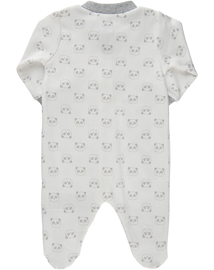 Schlafstrampler INFINITY AOP in grau melange