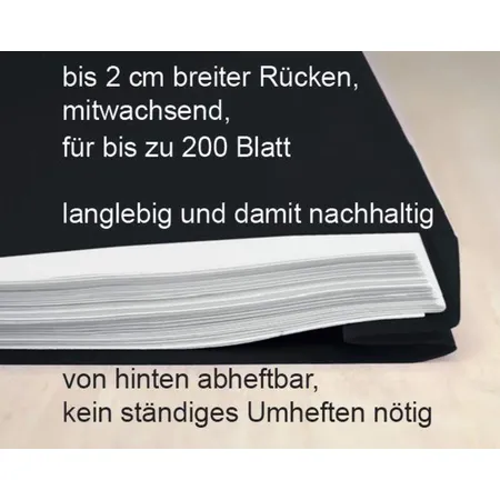 FLVG Schnellhefter schwarz , DIN A4 - Edition Onkel Schwerdt