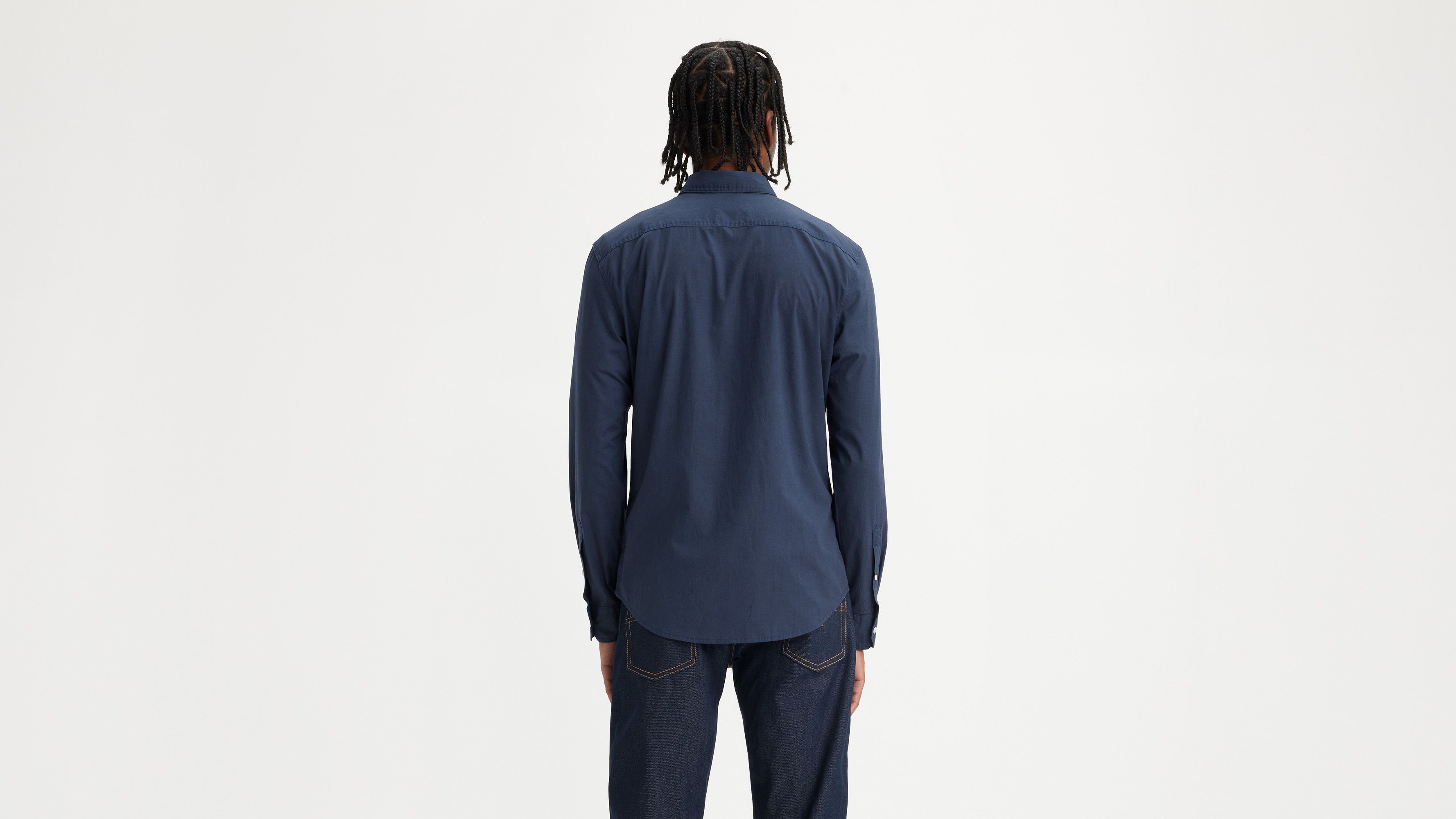 Chemise Battery slim Housemark - Naval Academy - Bleu