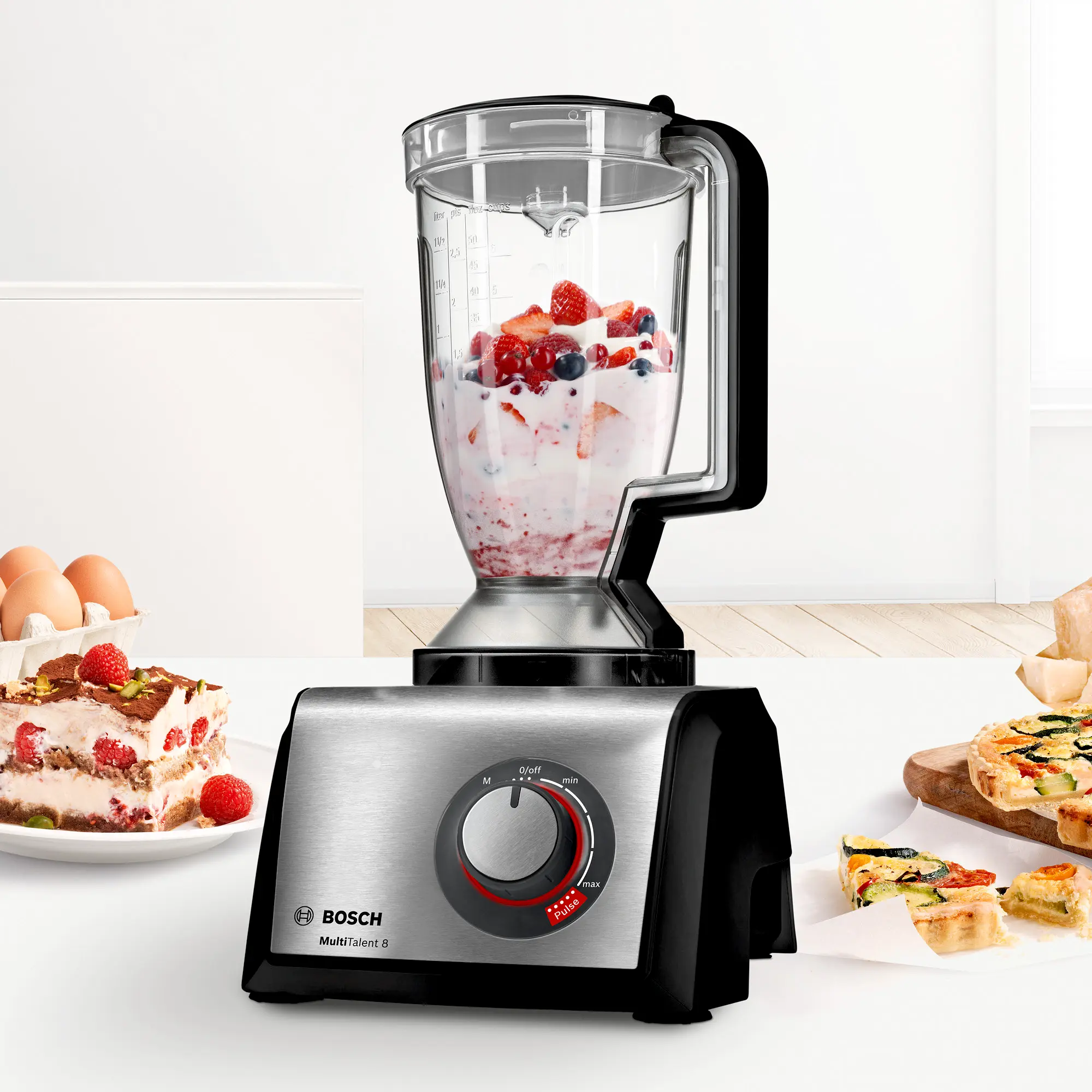 Food processor MultiTalent 8 1250 W Zwart, RVS MC812M865