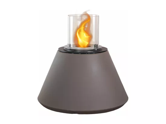Brasero de jardin cheminée au bioéthanol pour intérieur et extérieur STROMBOLI Tortora d.60 x h56